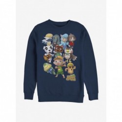 Flash Deal Nintendo Animal Crossing Welcome Crew Sweatshirt $12.40 Sweatshirts