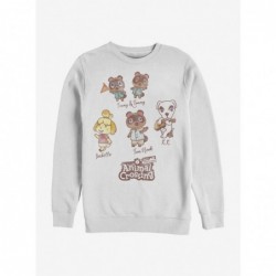 Low Price Animal Crossing Character Textbook Crew Sweatshirt $14.46 Sweatshirts