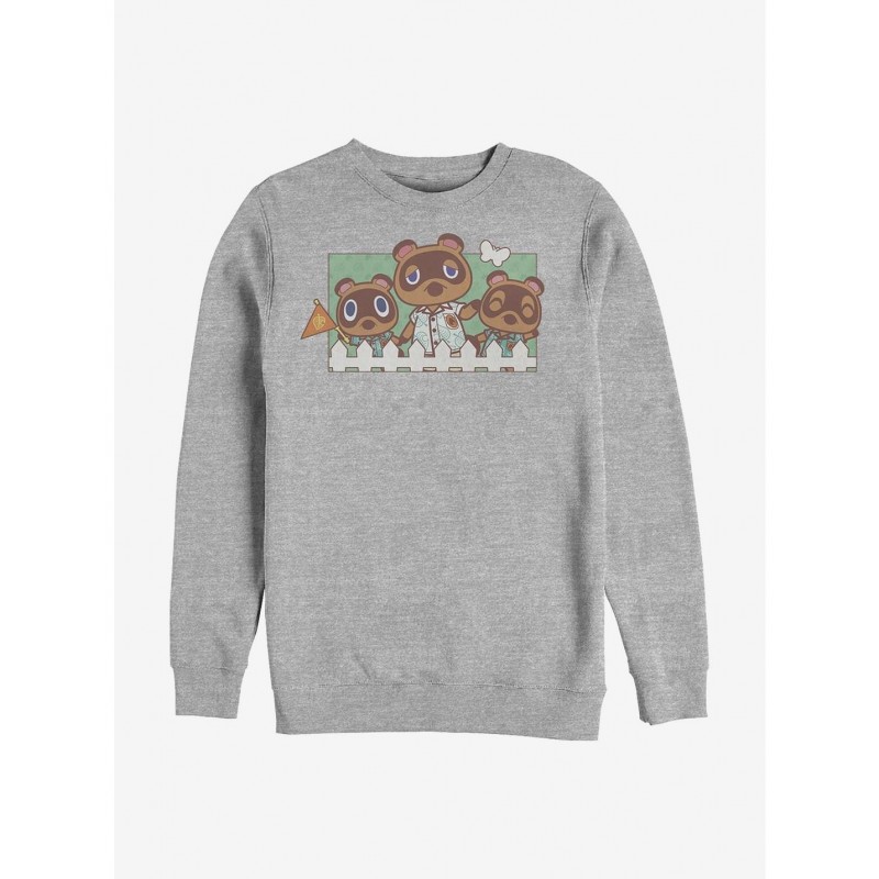 Wholesale Animal Crossing: New Horizons Nook Family Crew Sweatshirt $12.99 Sweatshirts