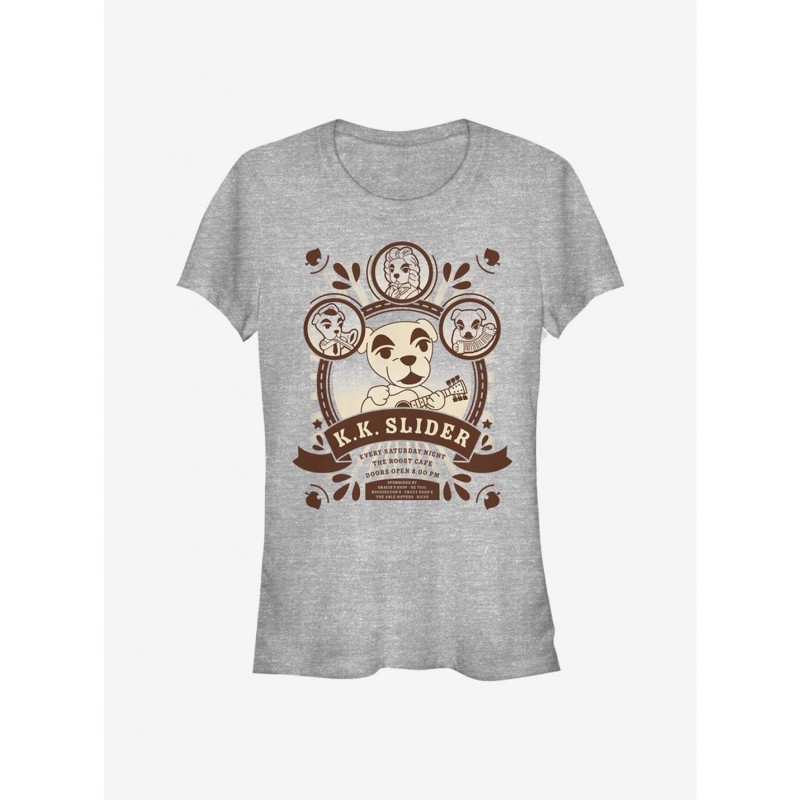 Flash Sale Animal Crossing K.K. Slider At The Roost Girls T-Shirt $7.72 T-Shirts