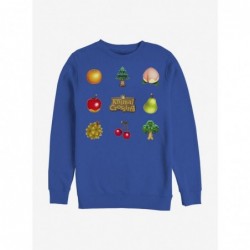 Clearance Nintendo Animal Crossing Items Crew Sweatshirt $10.33 Sweatshirts