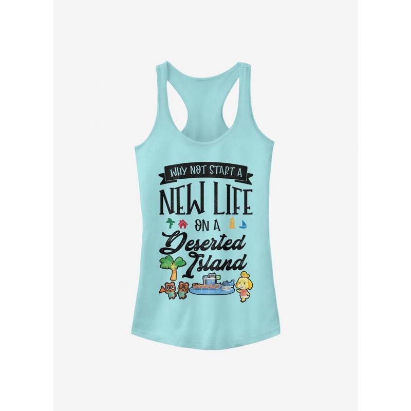 Value Item Animal Crossing Start A New Life Girls Tank $6.18 Tanks