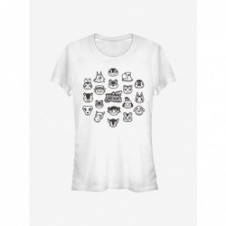 Hot Sale Animal Crossing New Horizons Group Girls T-Shirt $10.21 T-Shirts