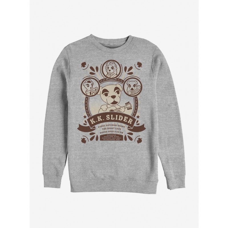 Special Animal Crossing K.K. Slider At The Roost Crew Sweatshirt $11.81 Sweatshirts