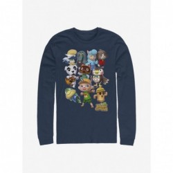 Discount Sale Nintendo Animal Crossing Welcome Long-Sleeve T-Shirt $11.58 T-Shirts